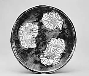 Plate with Chrysanthemum Design by Unknown Artist