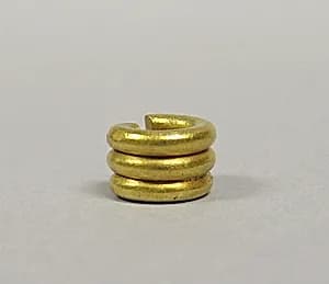 Pair Ear Ornaments, Three Plain Hoops by Unknown Artist