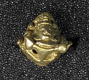 Ear ornament, Garuda and Meru by Unknown Artist