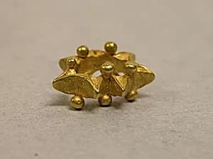 Pair of Earrings with Granulation by Unknown Artist