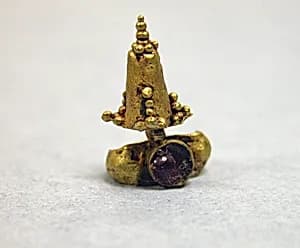 Pair of Drop Earrings with Rubies by Unknown Artist