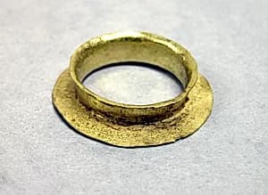 Pair of Earrings, Hammered Sheet by Unknown Artist