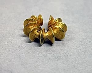 Earring with Fused Discs by Unknown Artist