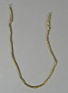 Necklace with Looped, Granulated End by Unknown Artist
