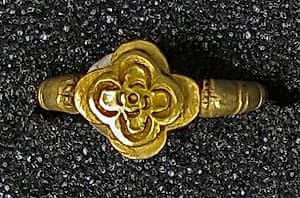 Ring with Stepped Quatrefoil by Unknown Artist