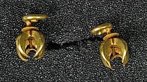 Pair of Earrings in Cruciform Shape by Unknown Artist