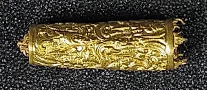 Pendant, Tapering Cylinder, Foliate by Unknown Artist