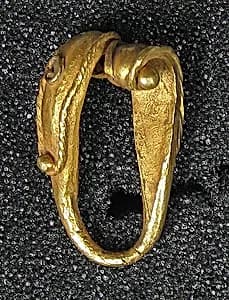 Double Scroll Fertility Earring by Unknown Artist