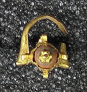 Cast Earring with Granulation by Unknown Artist