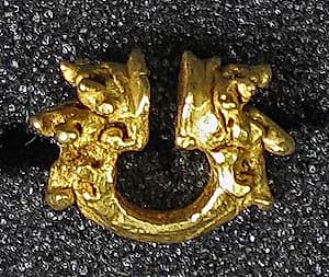 Earrings with Foliate Decoration by Unknown Artist