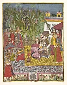 Maharaja Bijay Singh in His Harem by Unknown Artist