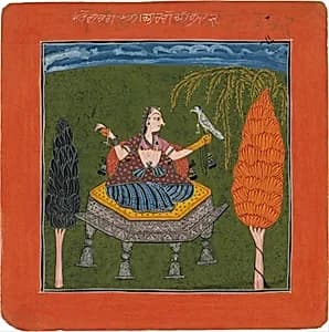 Sanveri Ragini, Page from a Ragamala Series (Garland of Musical Modes) by Unknown Artist
