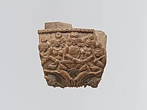 The Sun God Surya(?) in His Chariot with Wives and Attendants by Unknown Artist