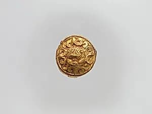 Cap-Shaped Plaque with Lion by Unknown Artist