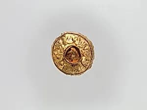 Cap-Shaped Plaque with Lion by Unknown Artist