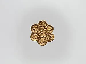 Flower-Shaped Clothing Plaque by Unknown Artist