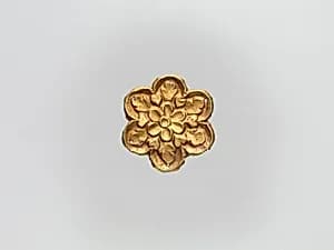 Flower-Shaped Clothing Plaque by Unknown Artist
