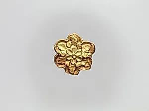 Flower-Shaped Clothing Plaque by Unknown Artist