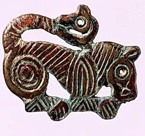 Plaque in the Shape of a Tiger by Unknown Artist