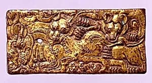Belt Buckle with Animal-Combat Scene by Unknown Artist