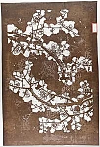 Stencil with Plum Blossoms by Unknown Artist