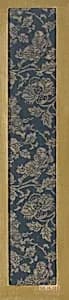 Textile fragment with pattern of Chinese boys on flowering branches by Unknown Artist