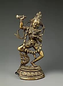 Vajravarahi in Wrathful Posture by Unknown Artist