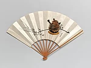 Plum Branch and Teapot by Shibata Zeshin