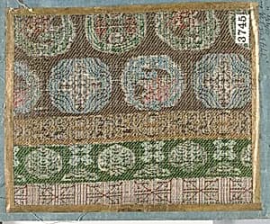 Textile Sample from Sample Book by Unknown Artist