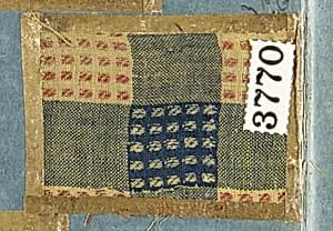 Textile Sample from Sample Book by Unknown Artist