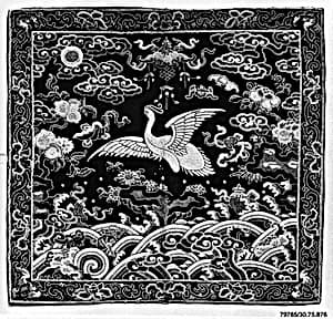 Rank Badge with Egret by Unknown Artist