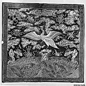 Rank Badge with Egret by Unknown Artist