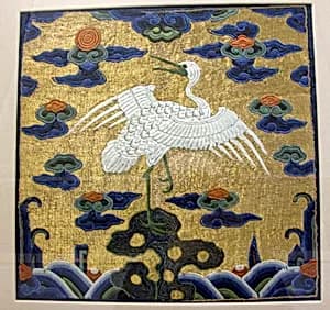 Rank Badge with Egret by Unknown Artist