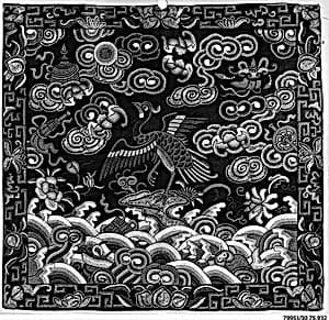 Rank Badge with Mandarin Duck by Unknown Artist