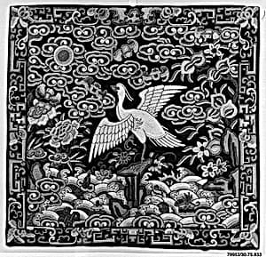 Rank Badge with Egret by Unknown Artist