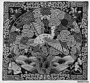 Woman's Rank Badge with Wild Goose by Unknown Artist
