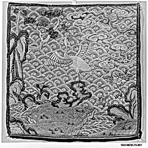 Rank Badge with Egret by Unknown Artist
