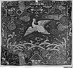 Rank Badge with Egret by Unknown Artist