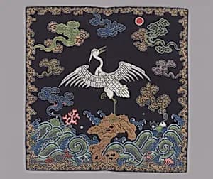Rank Badge with Eastern Egret by Unknown Artist