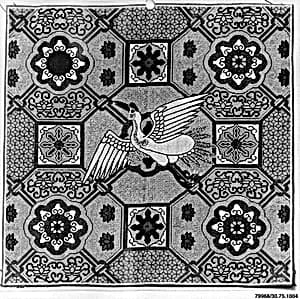 Rank Badge with Manchurian Crane by Unknown Artist