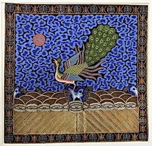 Rank Badge with Peacock by Unknown Artist