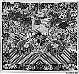 Woman's Rank Badge with Egret by Unknown Artist