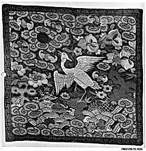 Rank Badge with Egret by Unknown Artist