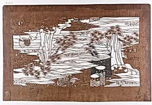 Stencil with Theme from Matsukaze by Unknown Artist