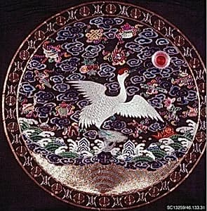 Rank Badge with Crane by Unknown Artist