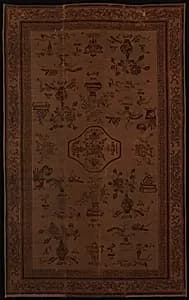 Floor Covering with Theme of the "Hundred Antiques" by Unknown Artist