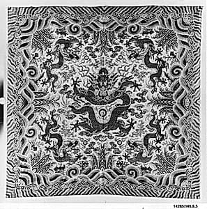 Furniture Cover for Throne Seat (?) by Unknown Artist