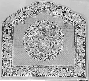 Cushion Cover for Throne Back by Unknown Artist
