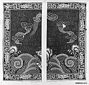 Rank Badge with Waves and Rocks by Unknown Artist