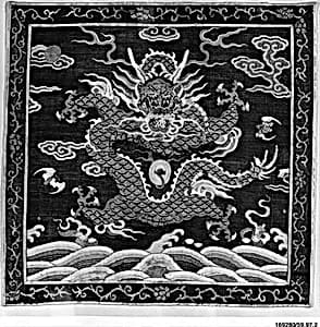 Rank Badge with Four-Clawed Dragon by Unknown Artist